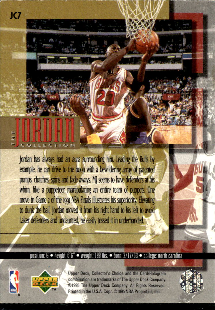 Michael Jordan 1995 Upper Deck Collector's Choice Chicago Bulls