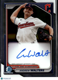 Andrew Walters 2024 Bowman Chrome Auto Autograph Cleveland Guardians