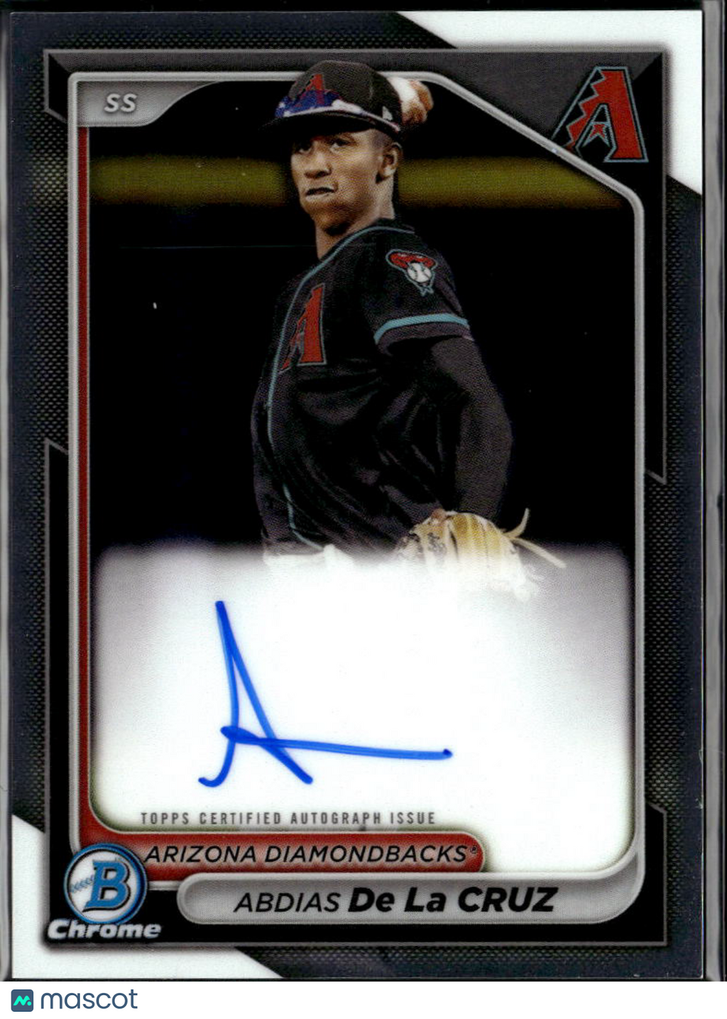 Abdias De La Cruz 2024 Bowman Chrome Auto Autograph Arizona Diamondbacks
