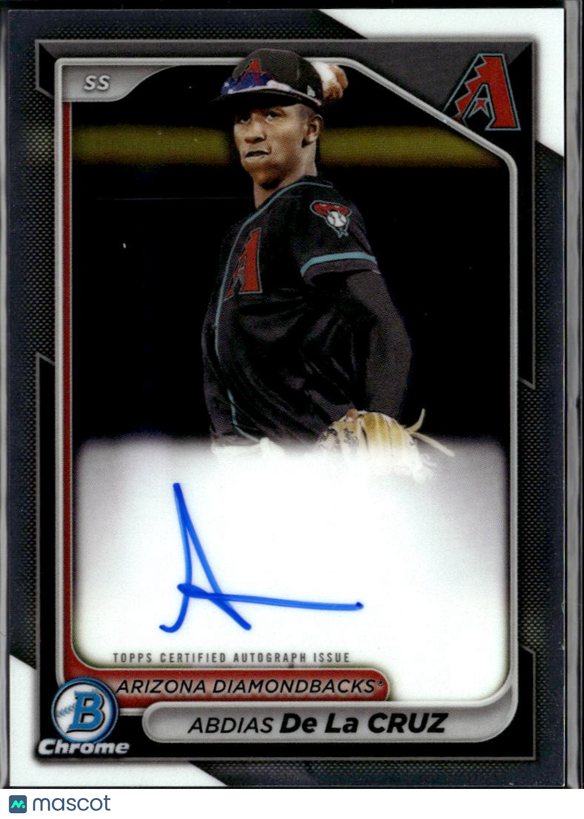 Abdias De La Cruz 2024 Bowman Chrome Auto Autograph Arizona Diamondbacks