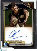 Adler Cecil 2024 Bowman Chrome 1st Auto Autograph San Diego Padres