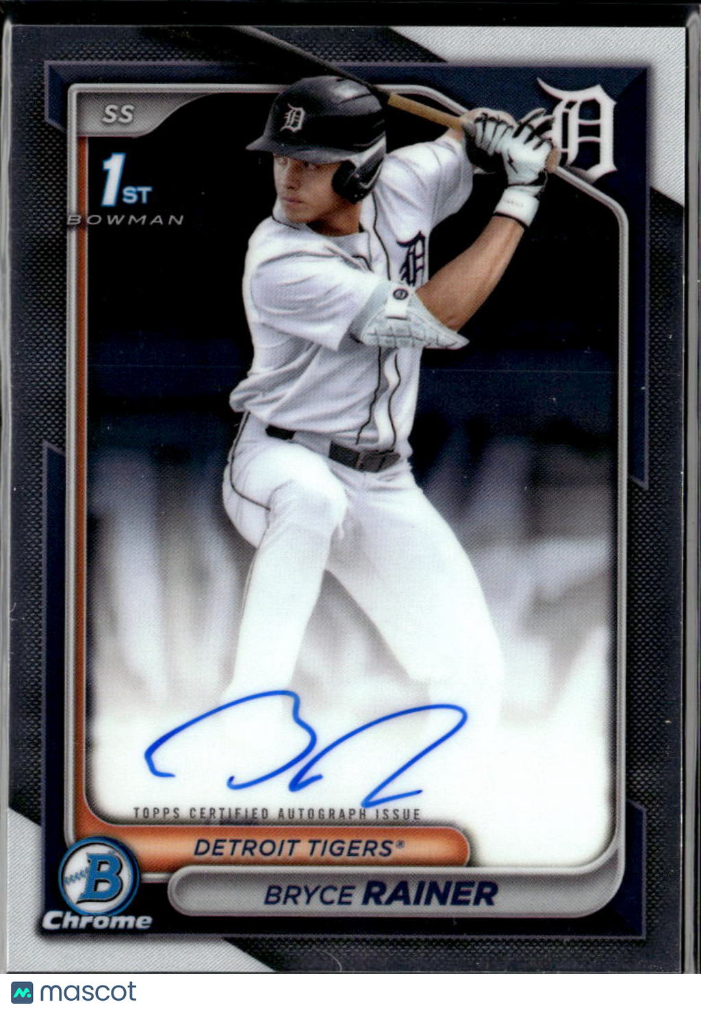 Bryce Rainer 2024 Bowman Chrome 1st Auto Autograph Detroit Tigers