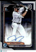 Bryce Rainer 2024 Bowman Chrome 1st Auto Autograph Detroit Tigers