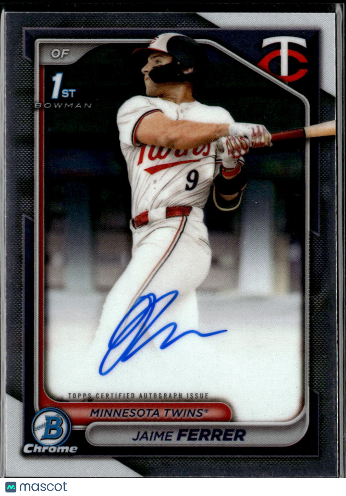 Jaime Ferrer 2024 Bowman Chrome 1st Auto Autograph Minnesota Twins