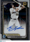Eddie Rynders 2024 Bowman Chrome 1st Auto Autograph Pittsburgh Pirates