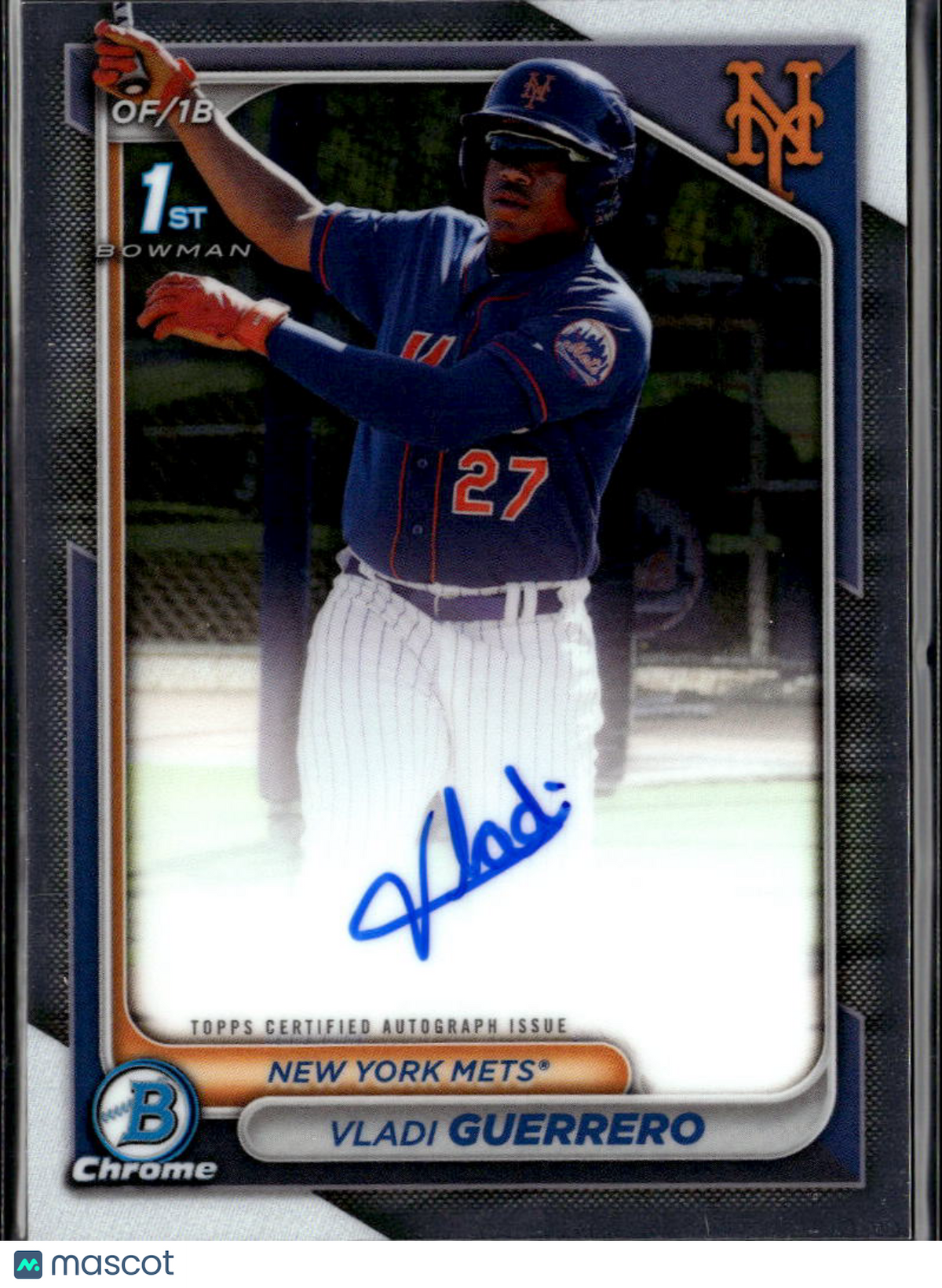 Vladi Guerrero 2024 Bowman Chrome 1st Auto Autograph New York Mets