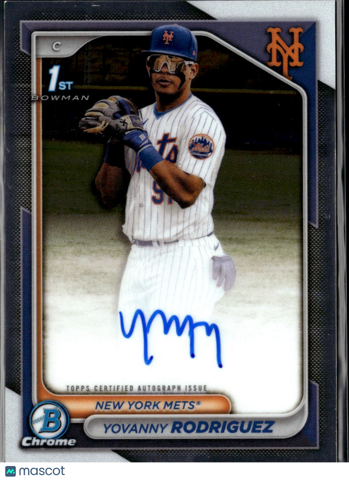 Yovanny Rodriguez 2024 Bowman Chrome 1st Auto Autograph New York Mets
