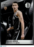 Egor Dëmin 2026 Topps Chrome Black Rookie RC Brooklyn Nets