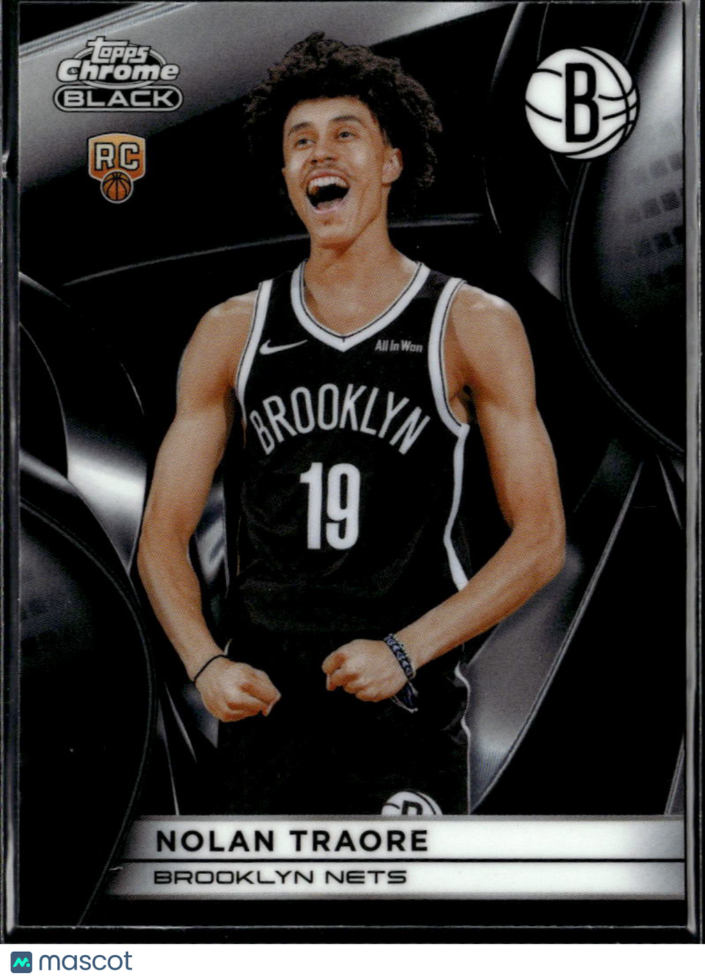 Nolan Traore 2026 Topps Chrome Black Rookie RC Brooklyn Nets