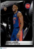 Chaz Lanier 2026 Topps Chrome Black Rookie RC Detroit Pistons