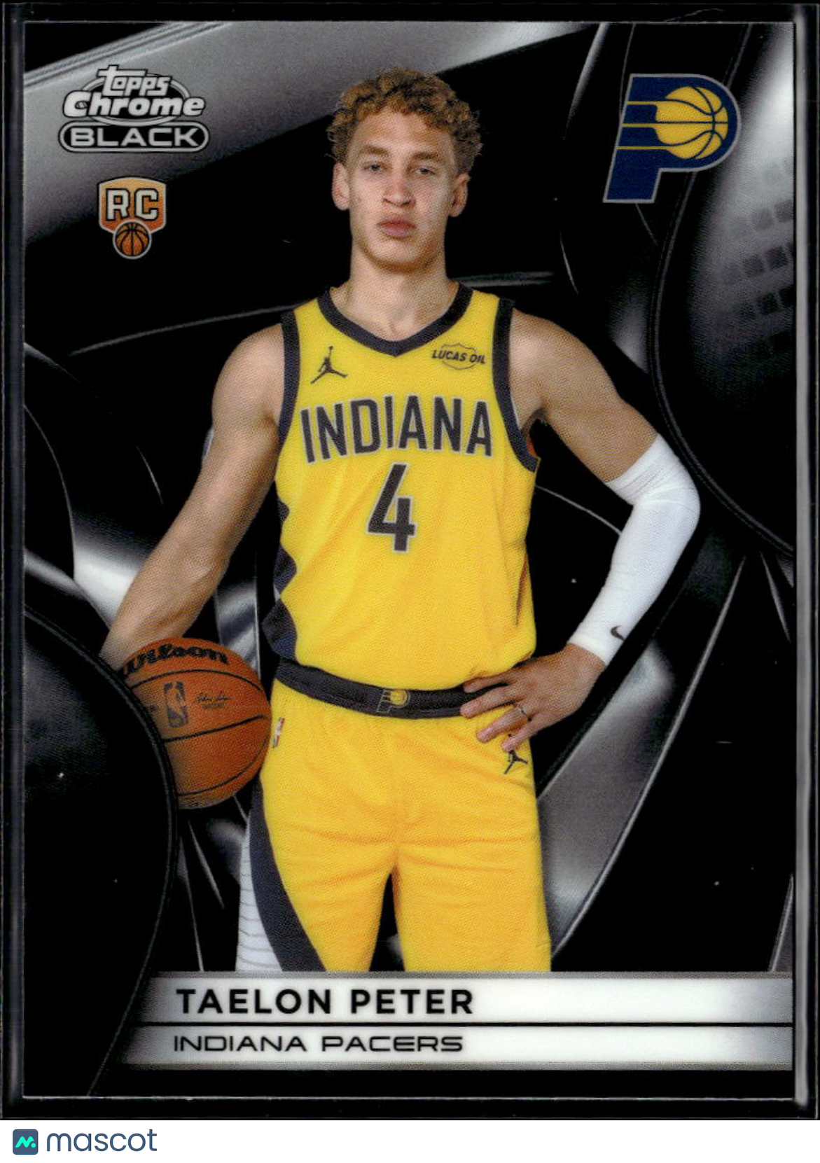 Taelon Peter 2026 Topps Chrome Black Rookie RC Indiana Pacers
