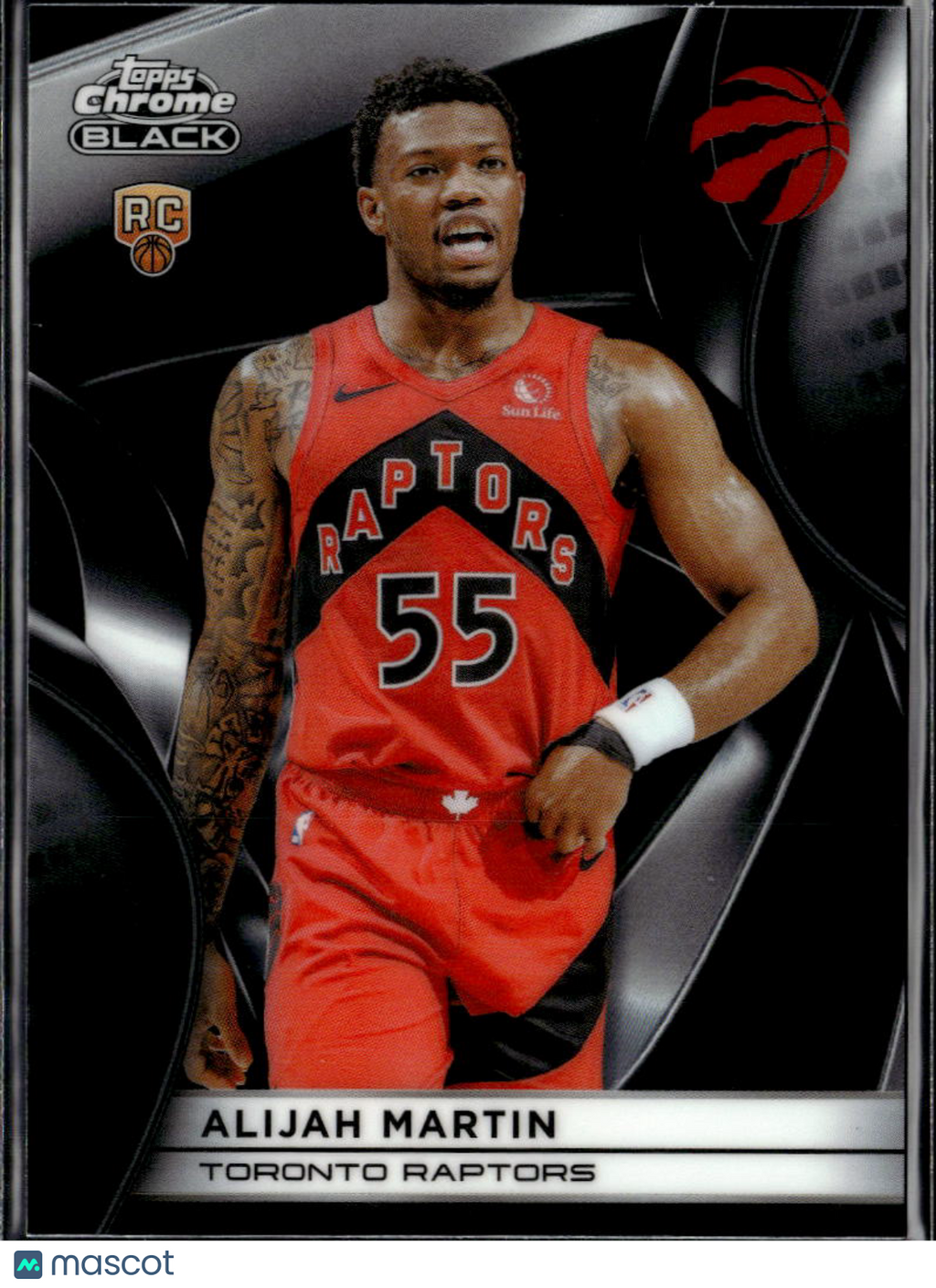 Alijah Martin 2026 Topps Chrome Black Rookie RC Toronto Raptors