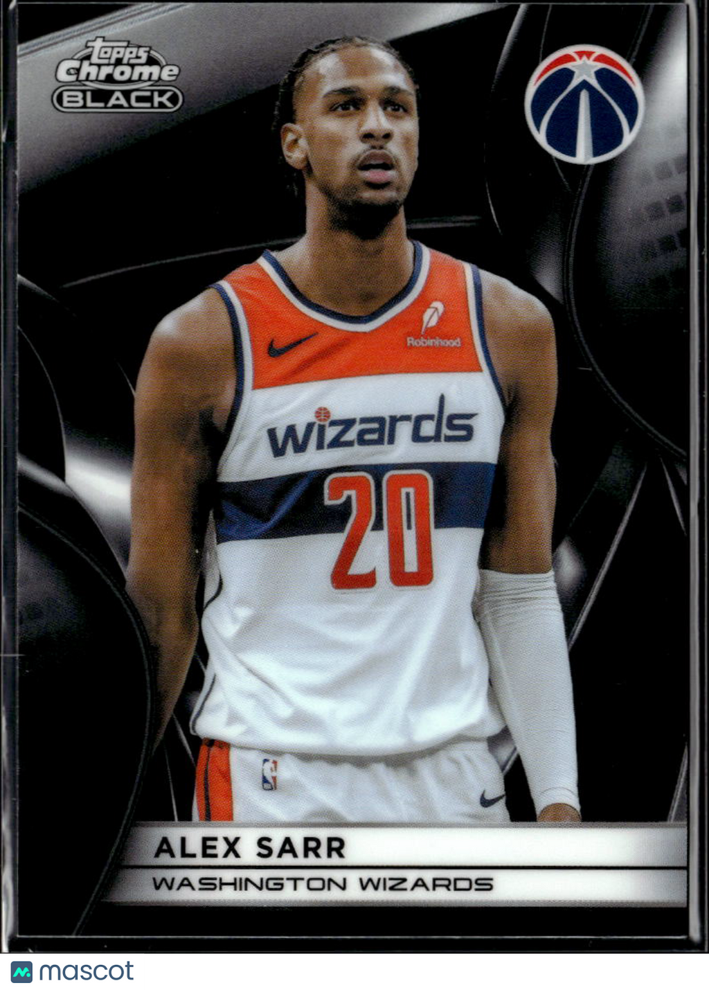 Alex Sarr 2026 Topps Chrome Black Washington Wizards