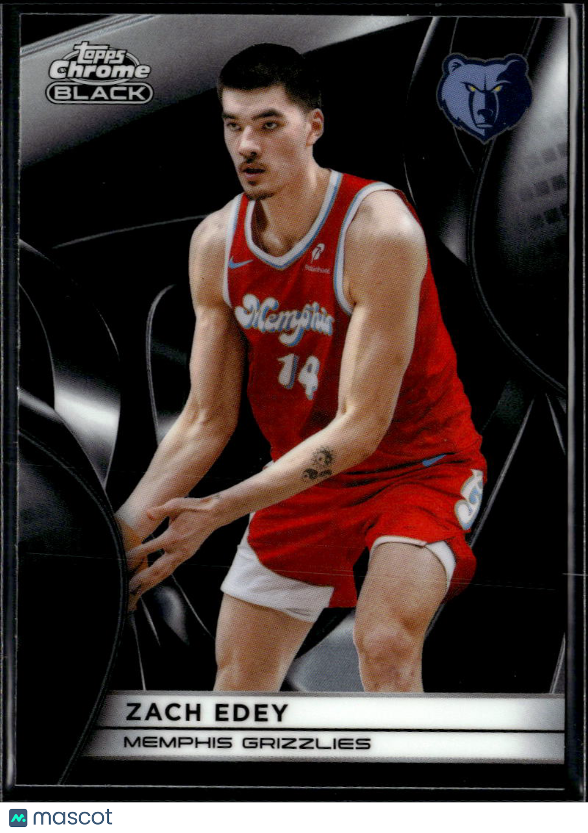 Zach Edey 2026 Topps Chrome Black Memphis Grizzlies