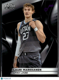 Lauri Markkanen 2026 Topps Chrome Black Utah Jazz