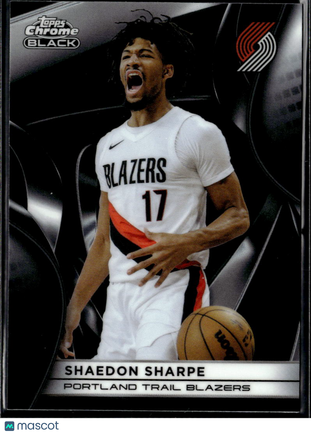 Shaedon Sharpe 2026 Topps Chrome Black Portland Trail Blazers