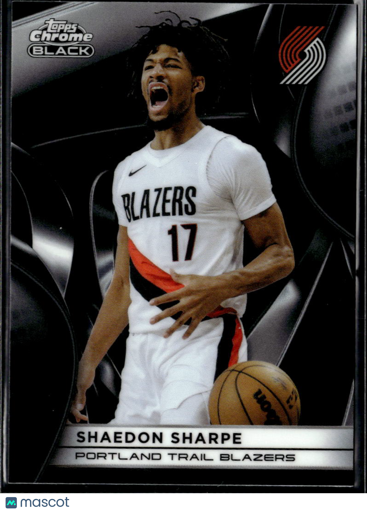 Shaedon Sharpe 2026 Topps Chrome Black Portland Trail Blazers