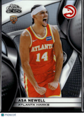 Asa Newell 2026 Topps Chrome Black RC Refractor 206/299 Atlanta Hawks