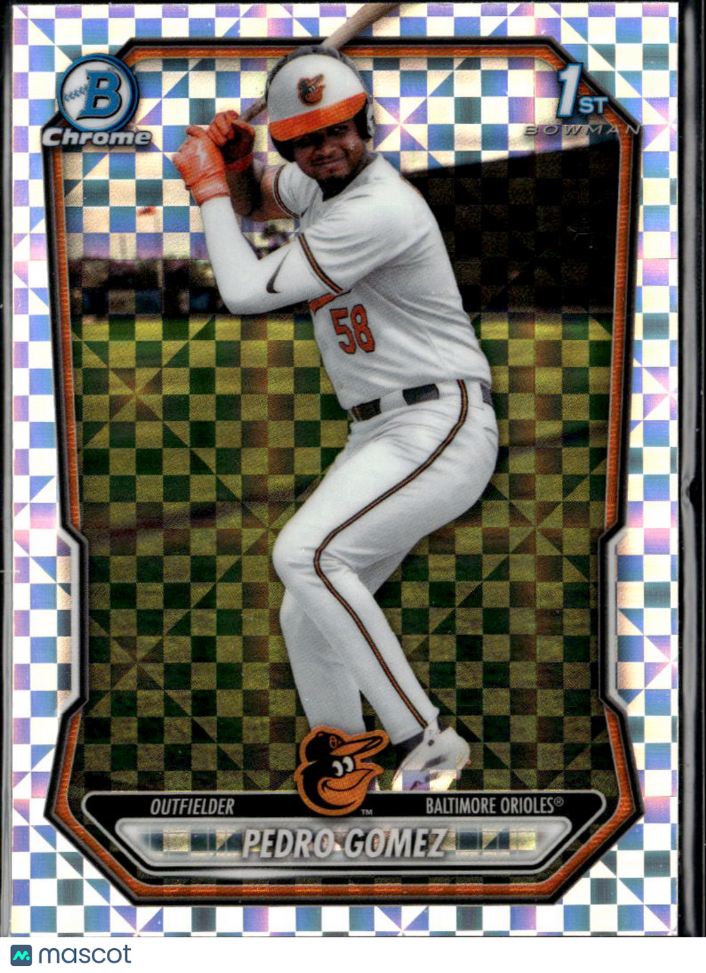 Pedro Gomez 2026 Bowman Chrome 1st XFractor Baltimore Orioles