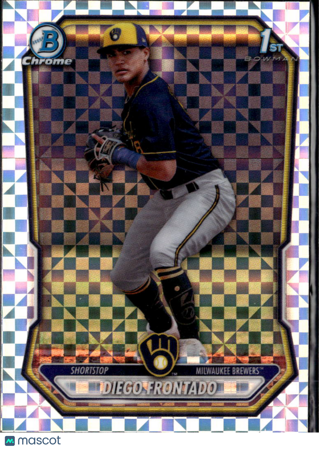 Diego Frontado 2026 Bowman Chrome 1st Xfractor Milwaukee Brewers