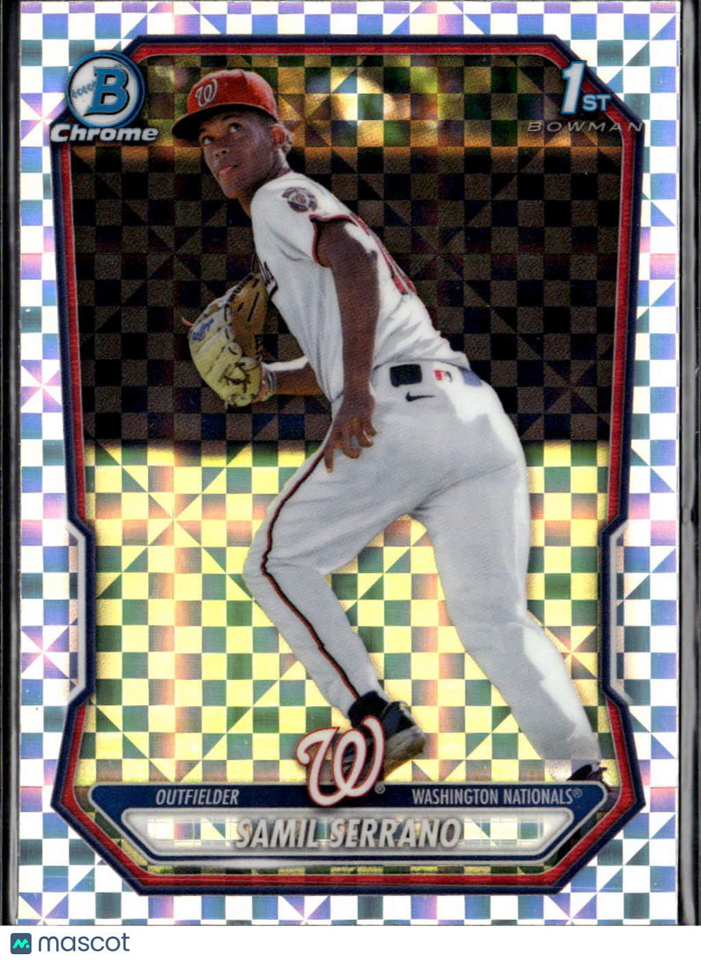 Samil Serrano 2026 Bowman Chrome 1st XFractor Washington Nationals