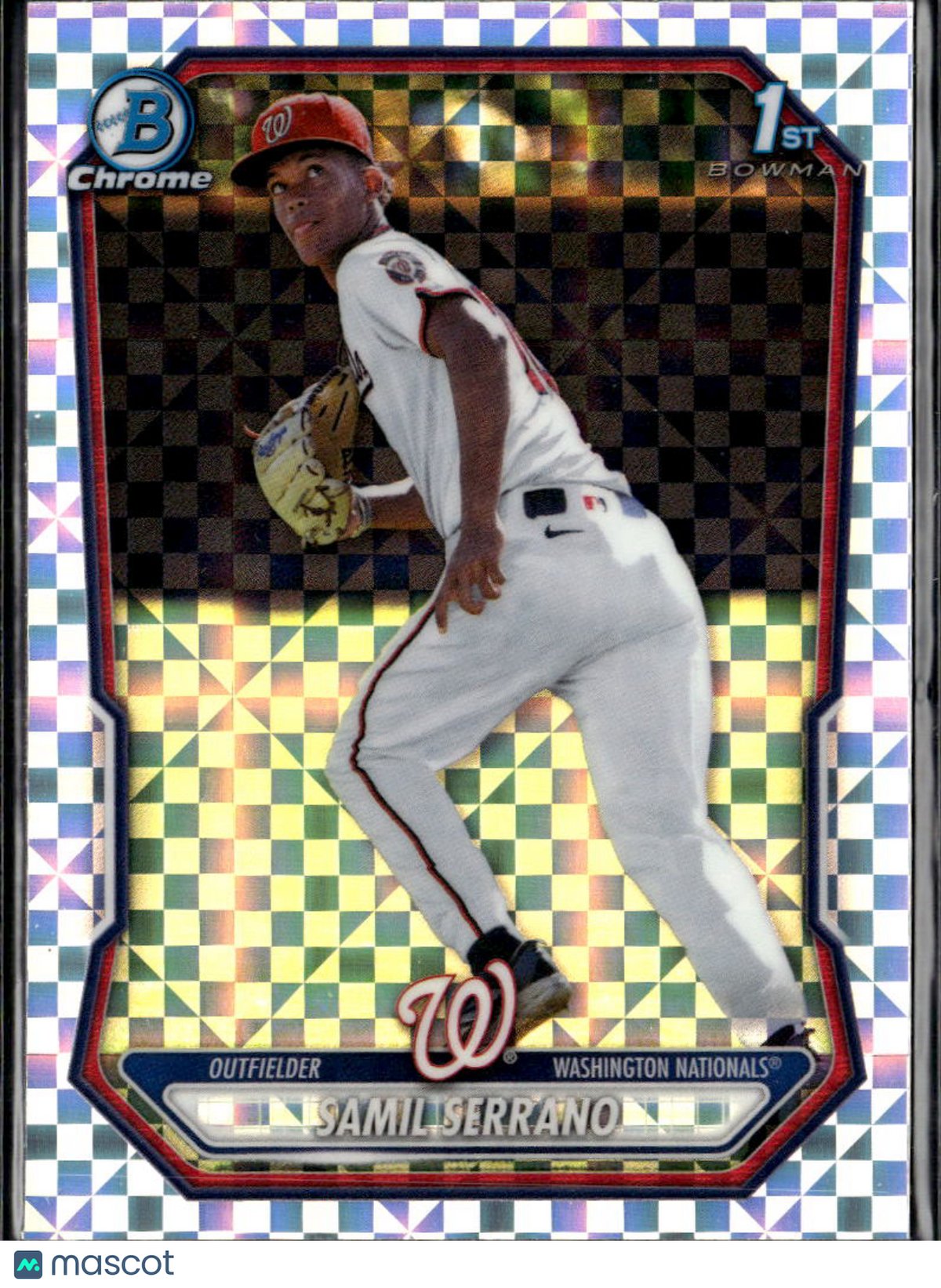 Samil Serrano 2026 Bowman Chrome 1st XFractor Washington Nationals