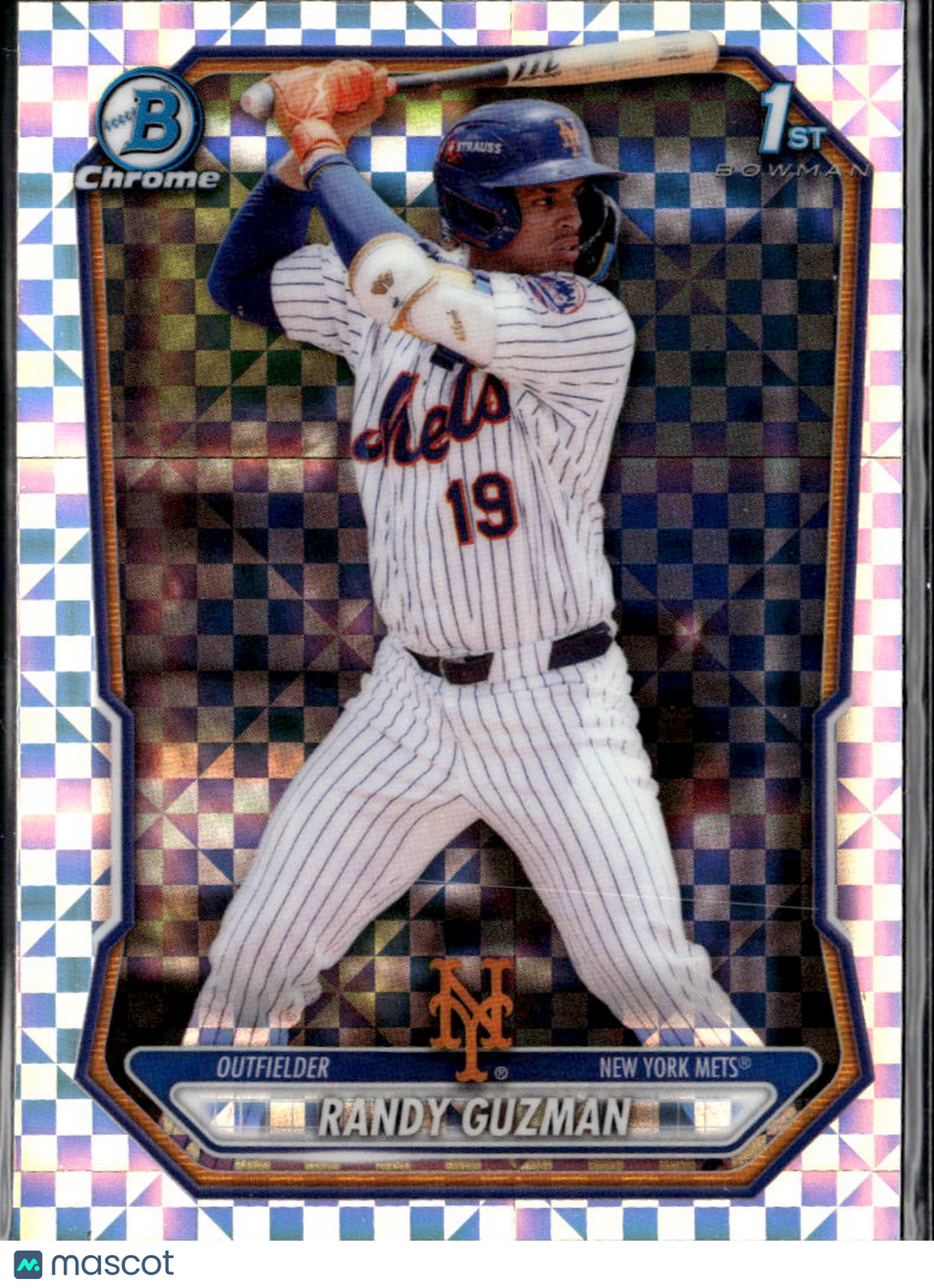 Randy Guzman 2026 Bowman Chrome 1st Xfractor New York Mets