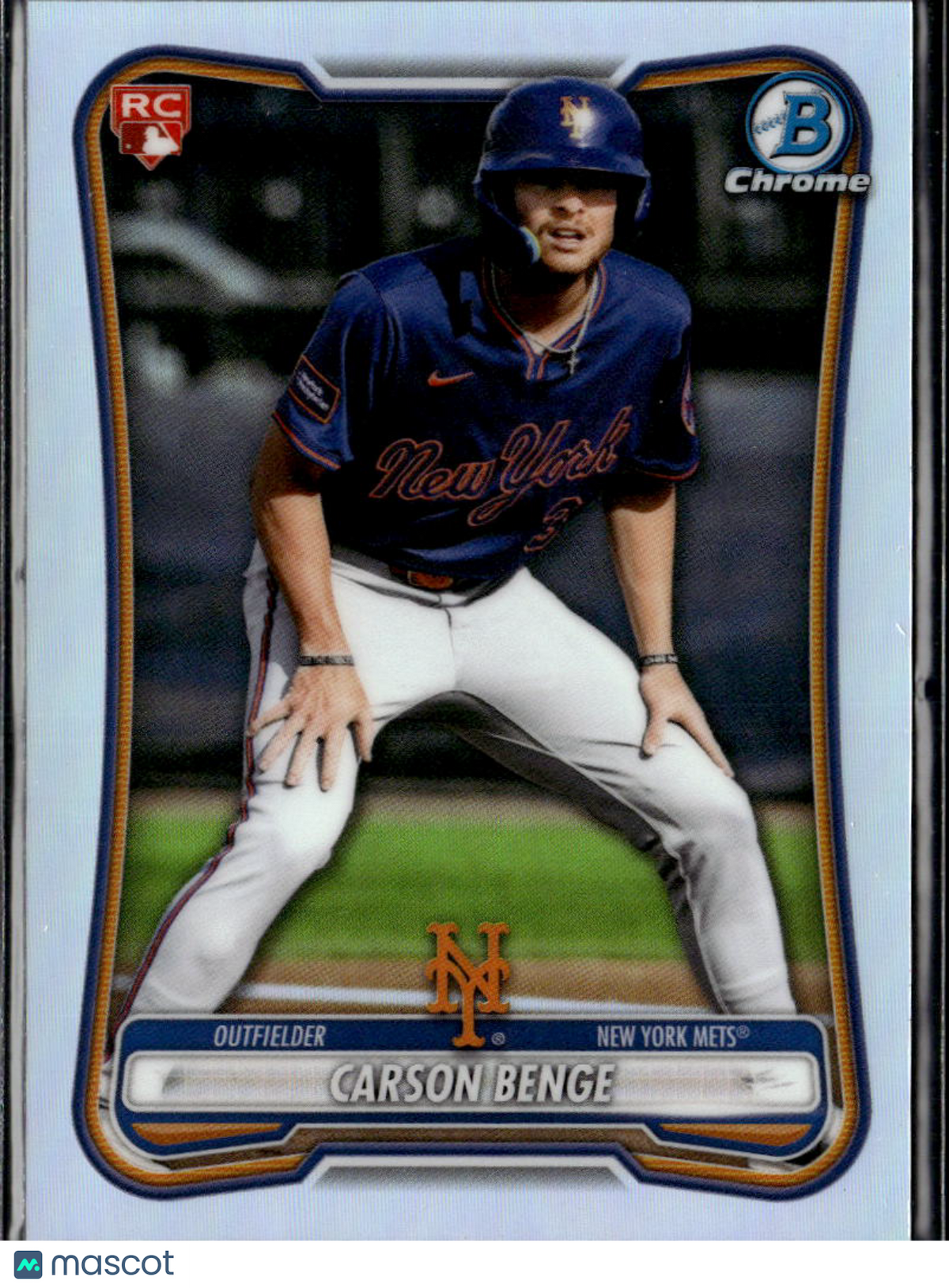 Carson Benge 2026 Bowman Chrome RED Refractor RC New York Mets