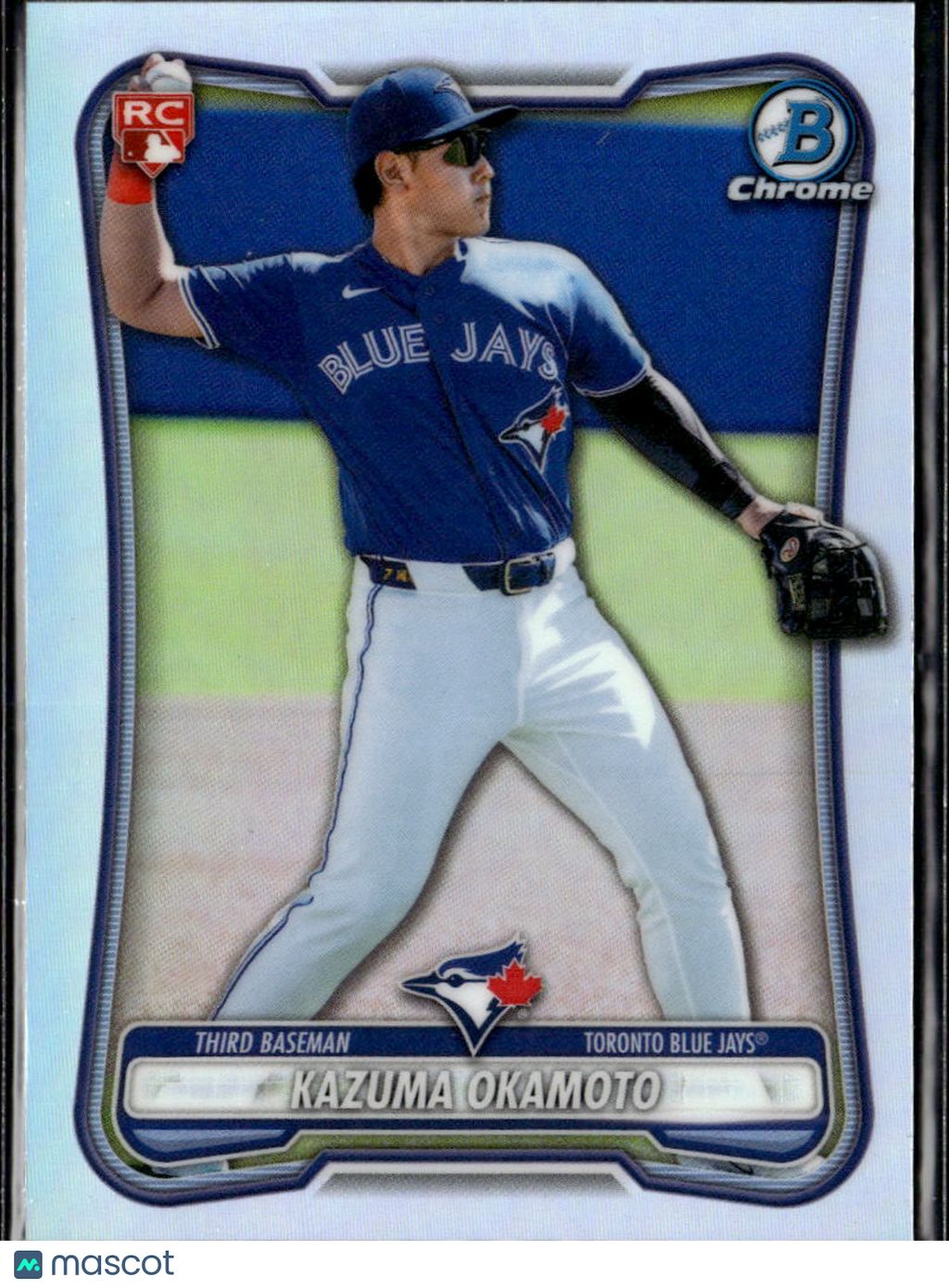 Kazuma Okamoto 2026 Bowman Chrome RED Refractor RC Toronto Blue Jays