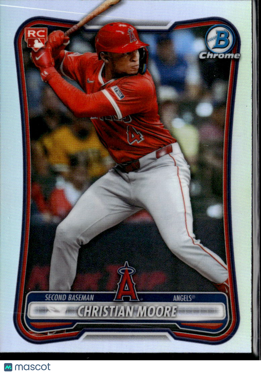 Christian Moore 2026 Bowman Chrome RED Refractor RC Los Angeles Angels