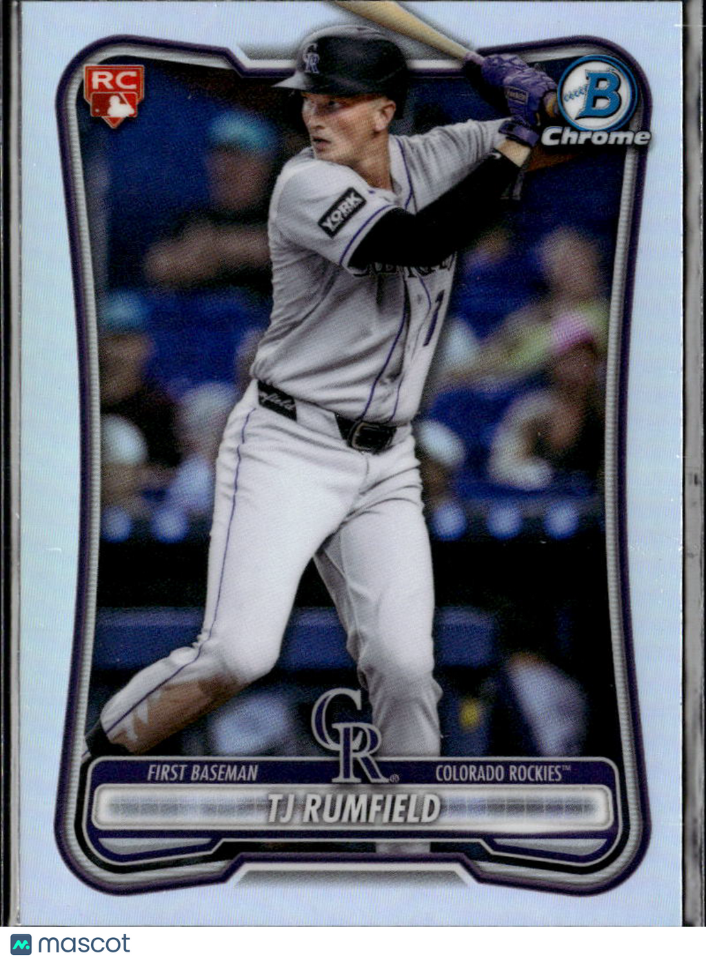 TJ Rumfield 2026 Bowman Chrome RED Refractor RC Colorado Rockies