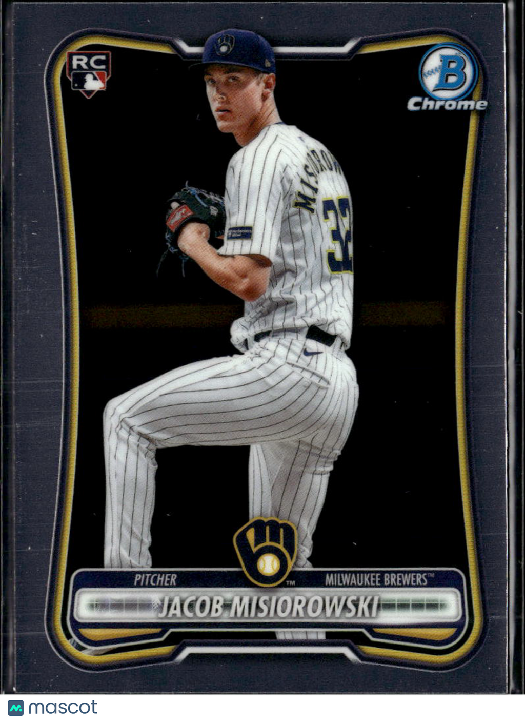Jacob Misiorowski 2026 Bowman Chrome Rookie RC Milwaukee Brewers
