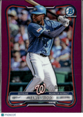 James Wood 2026 Bowman Chrome Purple Refractor 38/299 Washington Nationals