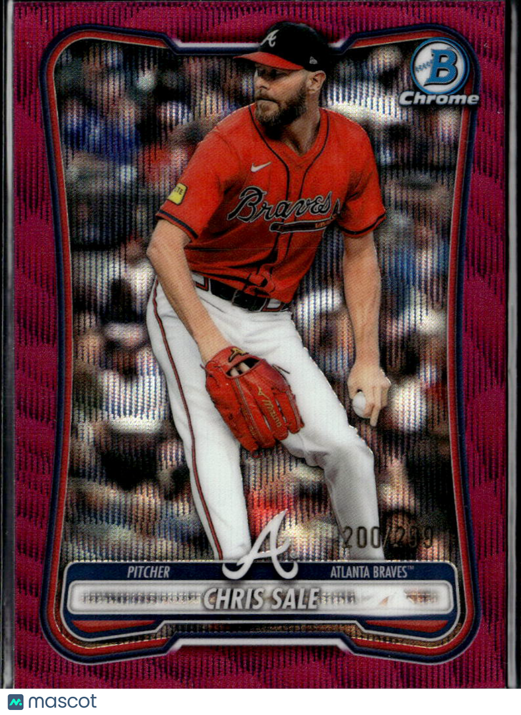 Chris Sale 2026 Bowman Chrome Fuchsia Mega Box 200/299 Atlanta Braves