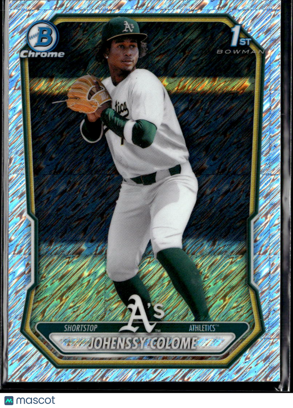 Johenssy Colome 2026 Bowman Chrome 1st Shimmer Refractor Oakland Athletics