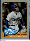 Freddie Freeman 2023 Topps Archives Holo 107/199 Los Angeles Dodgers