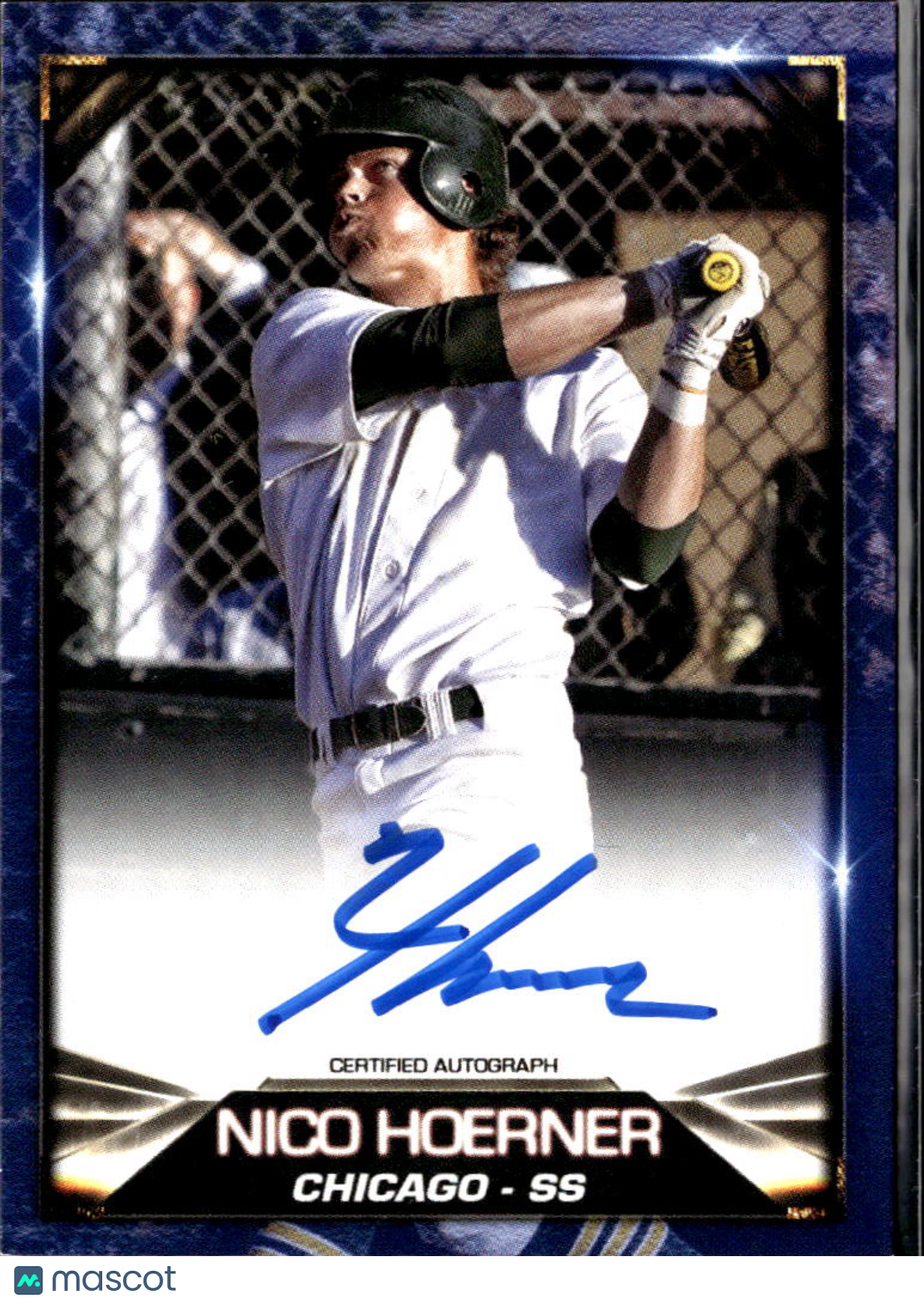 Nico Hoerner 2019 Blowout Cards Auto Autograph Chicago Cubs