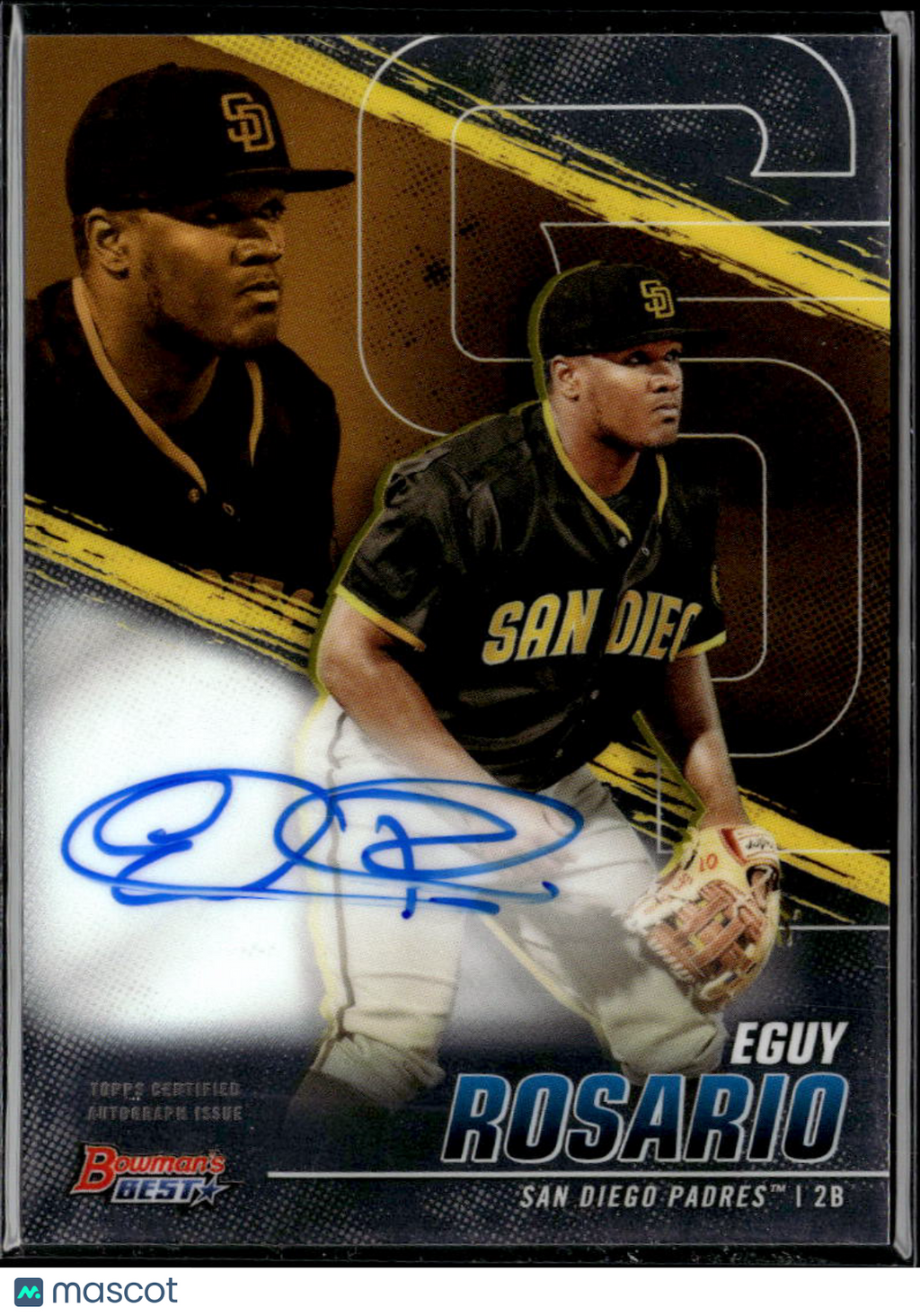 Eguy Rosario 2021 Bowman's Best Auto Autograph San Diego Padres