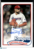 Nathan Eovaldi 2024 Topps '89 Auto Autograph Texas Rangers