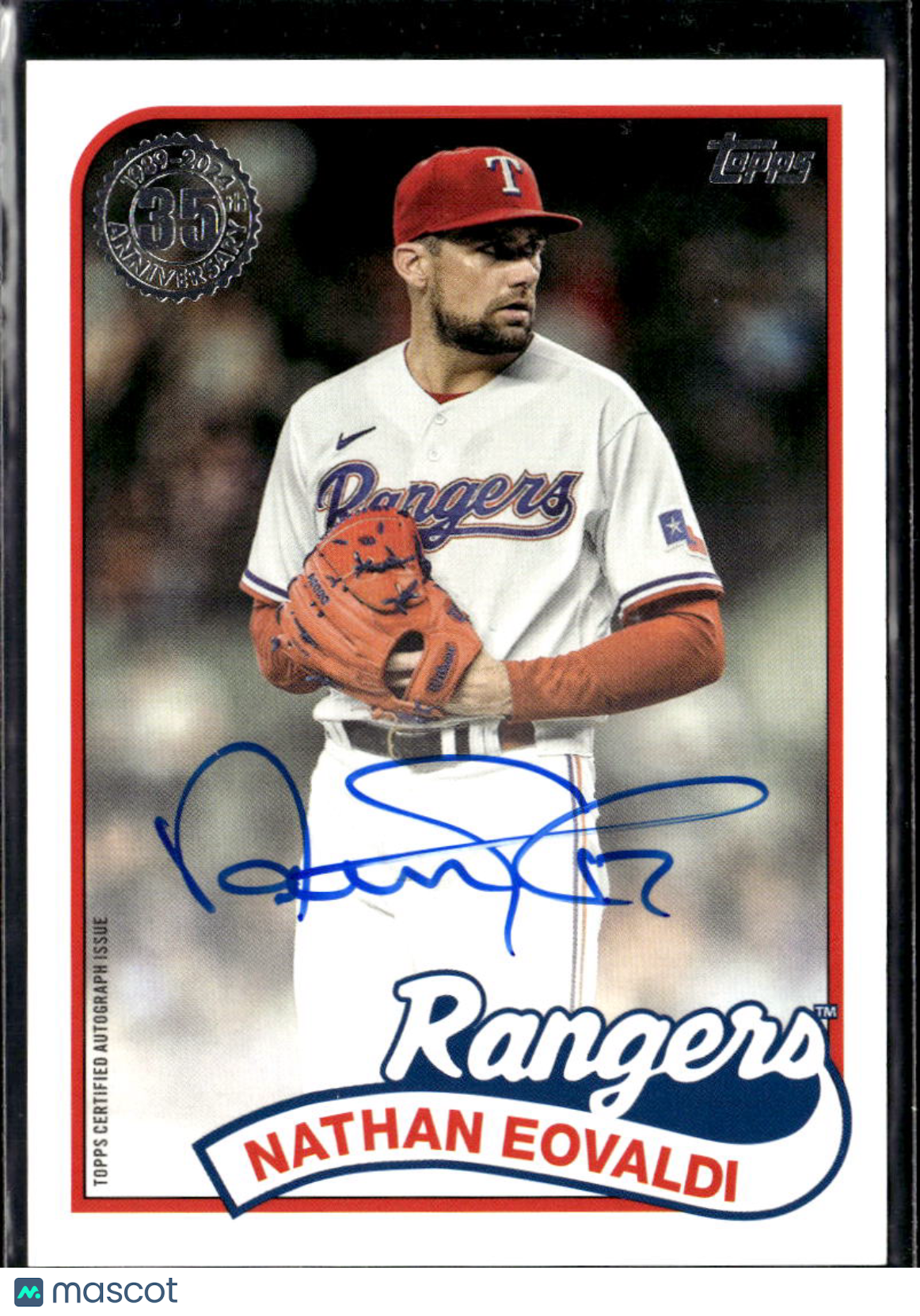 Nathan Eovaldi 2024 Topps '89 Auto Autograph Texas Rangers