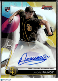 Andres Munoz 2020 Bowman's Best RC Auto Autograph San Diego Padres