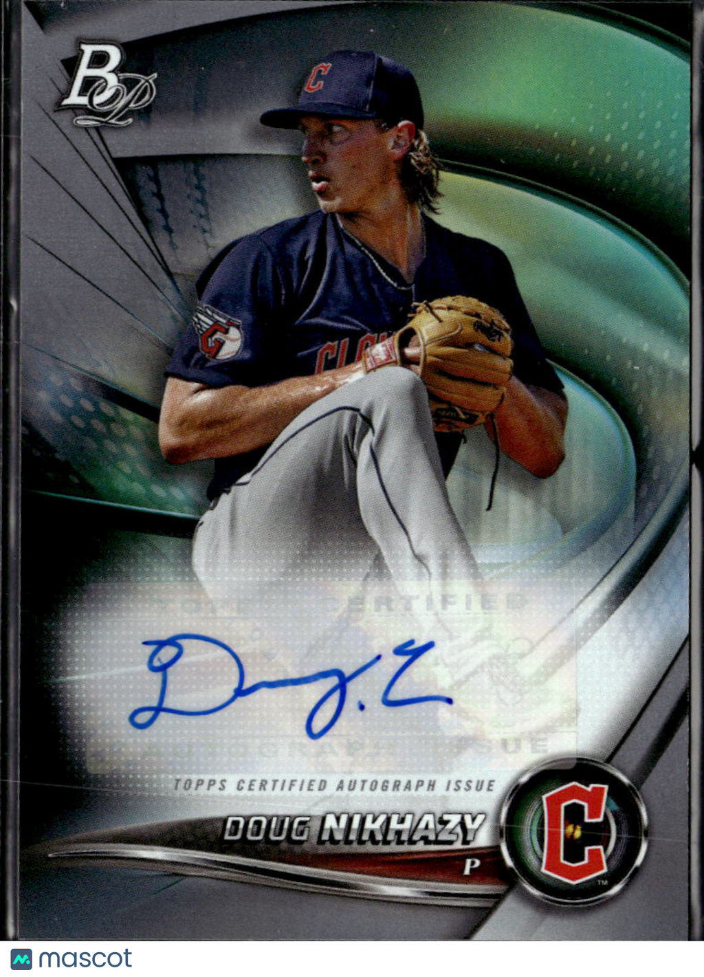Doug Nikhazy 2022 Bowman Platinum Auto Autograph Cleveland Guardians