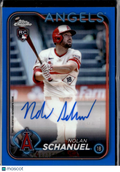 Nolan Schanuel 2024 Topps Chrome Auto Autograph RC /150 Los Angeles Angels
