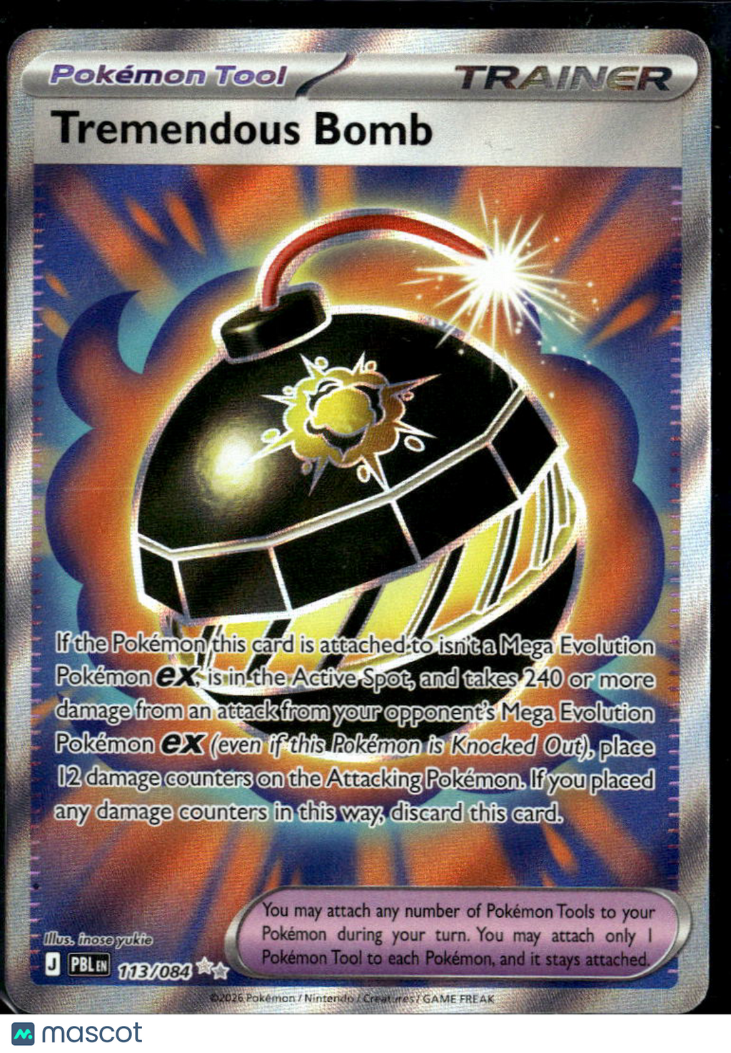 Tremendous Bomb 2026 Pitch Black Gold Secret Rare UR #113/84