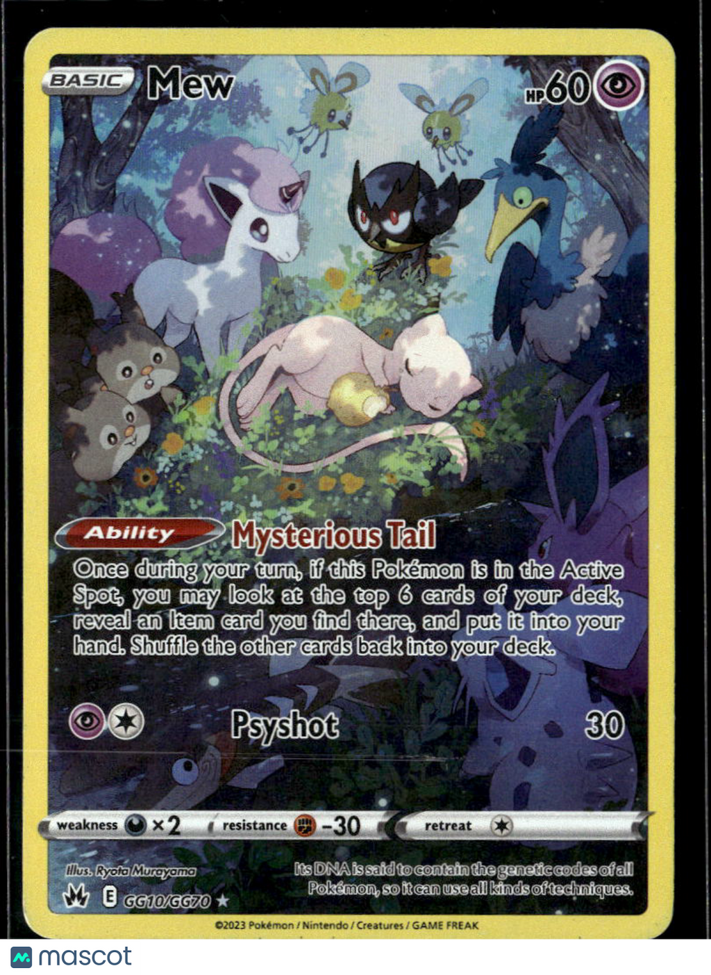 Mew 2023 Crown Zenith Holo Rare #GG10/GG70