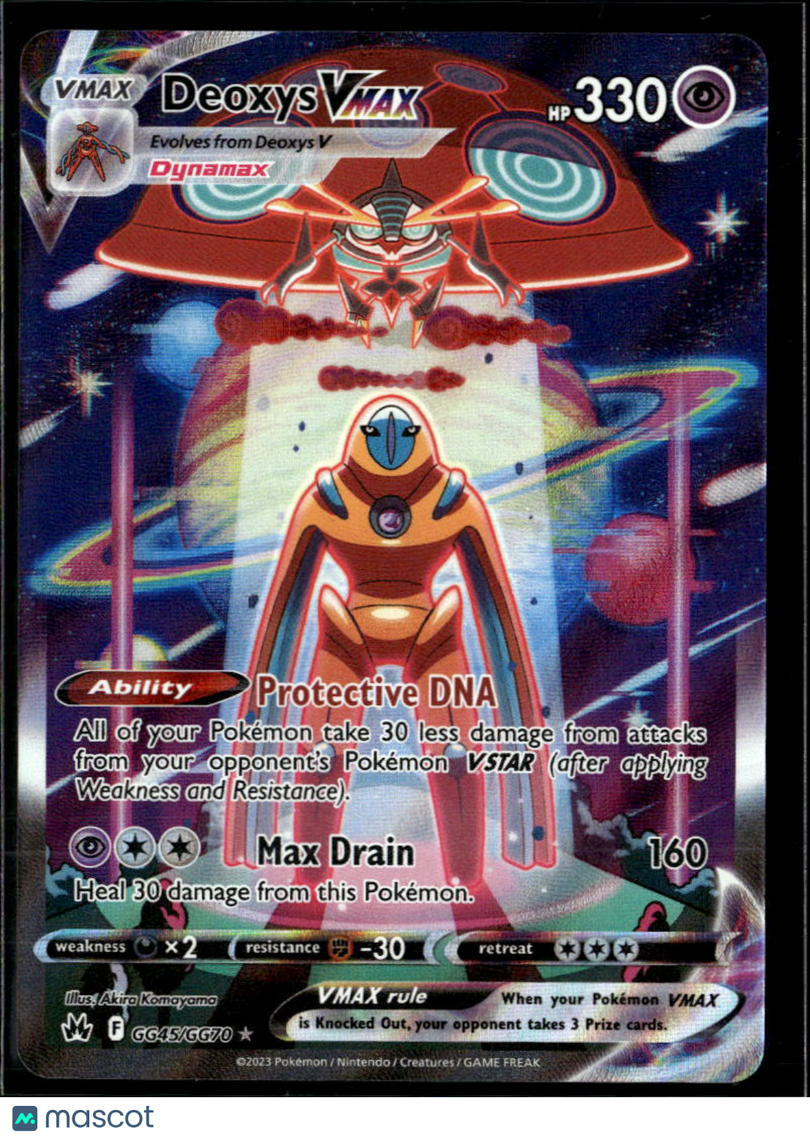 Deoxys VMAX 2023 Crown Zenith Holo Rare FA SAR #GG45/GG70