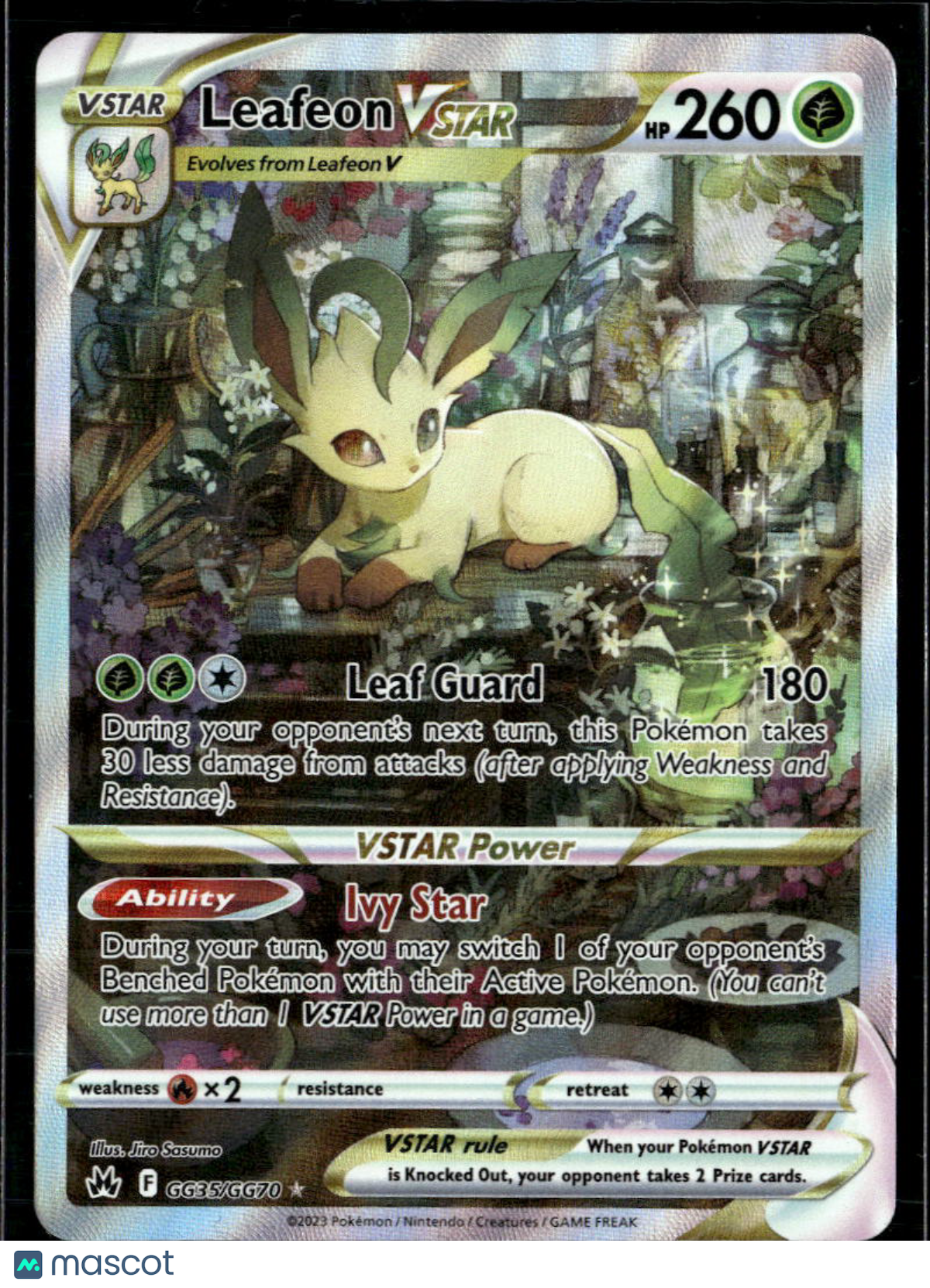 Leafeon VSTAR 2023 Crown Zenith Holo Rare FA SAR #GG35/GG70