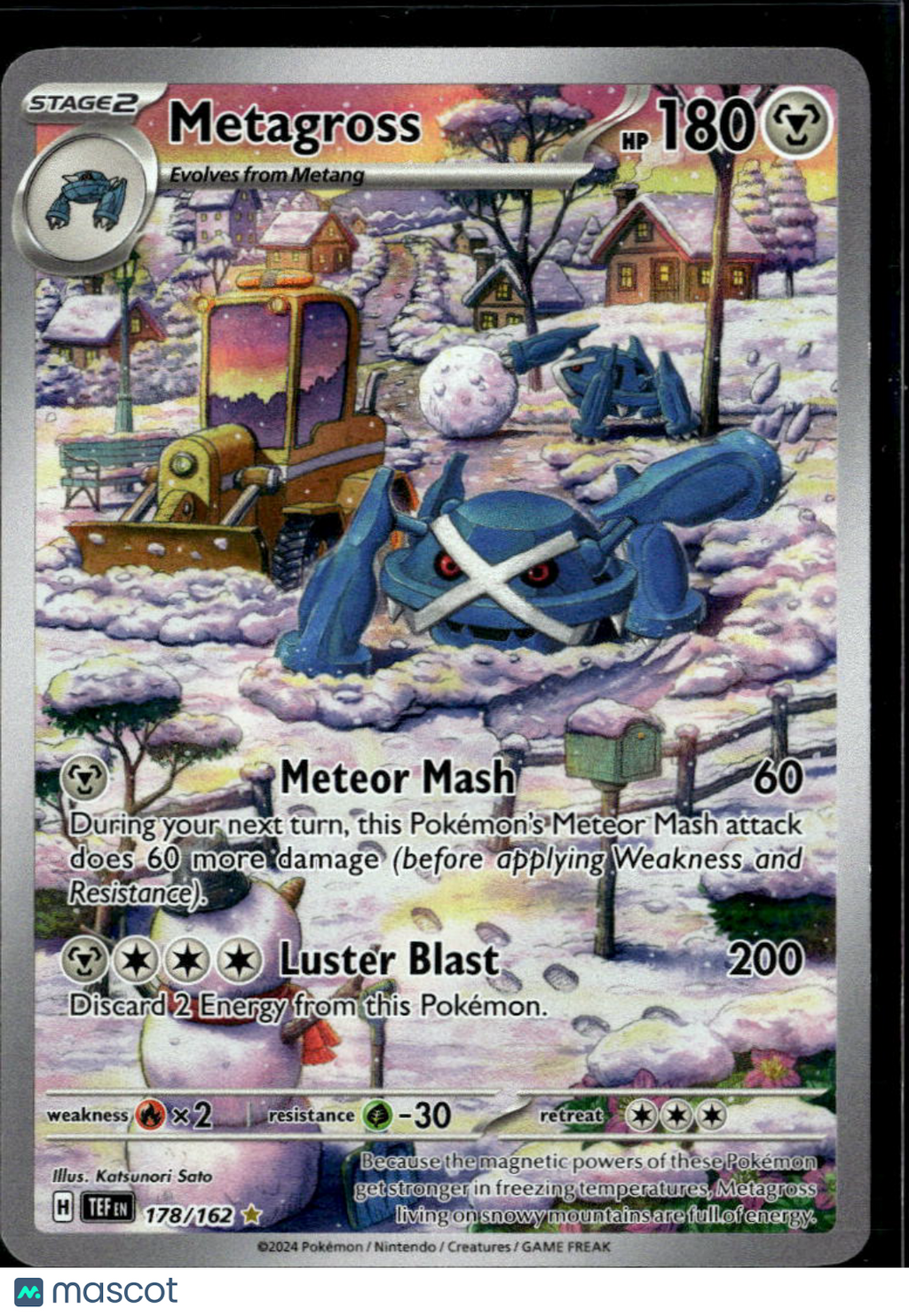 Metagross 2024 Temporal Forces Holo Secret Rare #178/162