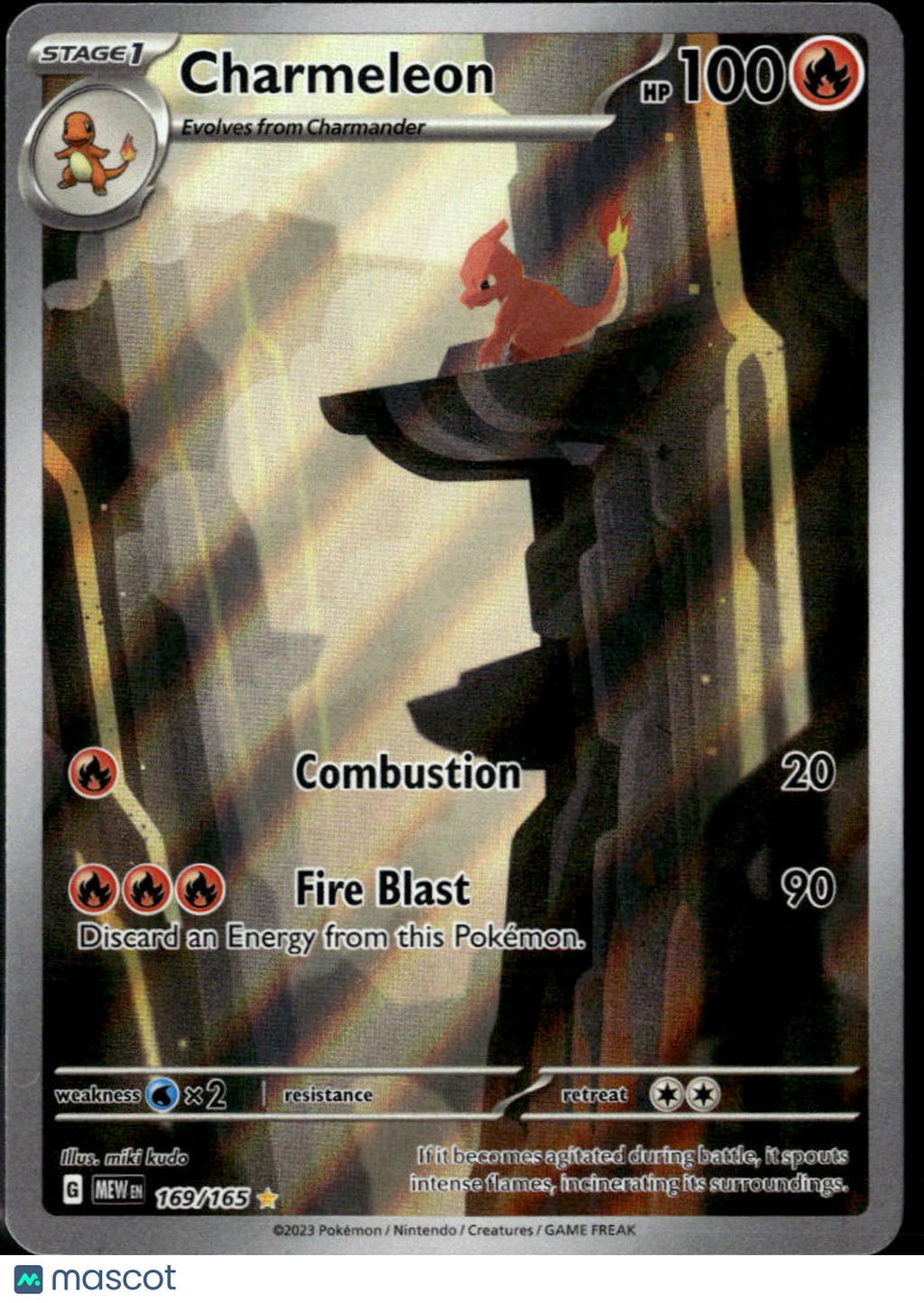 Charmeleon 2023 Scarlet & Violet 151 Holo Secret Rare #169/165