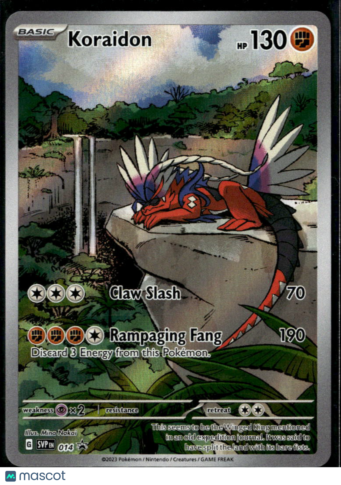 Koraidon 2023 Scarlet & Violet Holo Black Star Promo FA #SVP EN 014